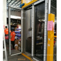 Modern aluminum  french patio double casement/ swing door